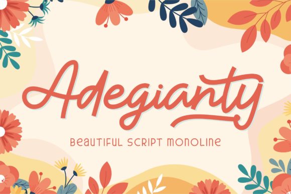 Adegianty: A Script Font with Personality