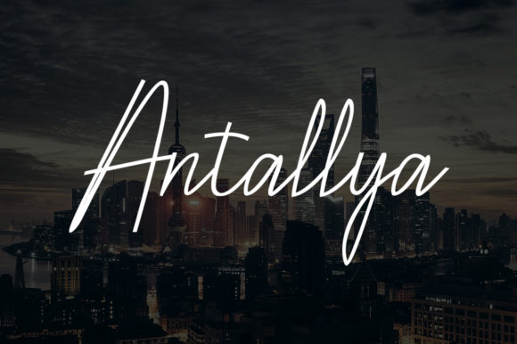 Antallya: A Stylish Script Font for Web Design