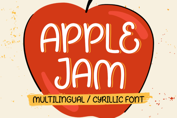 Apple Jam: A Handwritten Font for Creative Craft Projects