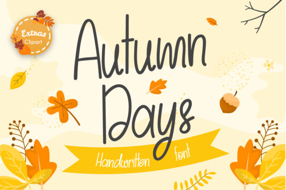 Autumn Days Font: Elegant Script for Editorial Design