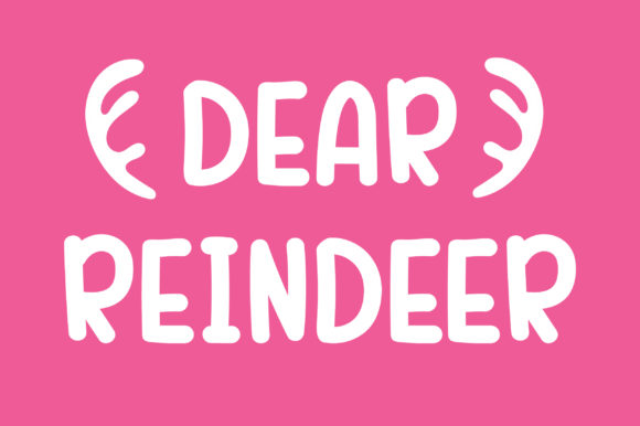 Dear Reindeer: A Cheerful Font for Creative Projects