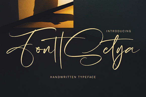 FonttSetya: A Handwritten Typeface for Modern Marketing