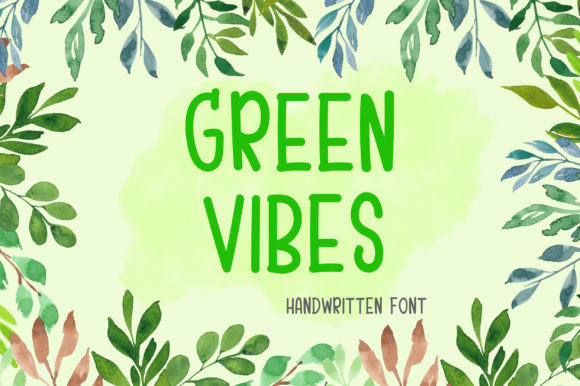 Green Vibes Font for Creative Makers