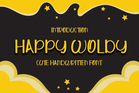 Happy Woldy Font: A Handwritten Typeface for Your Creative Projects