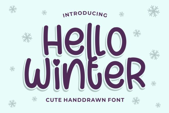 Hello Winter: A Joyful Handwritten Font for Creative Makers