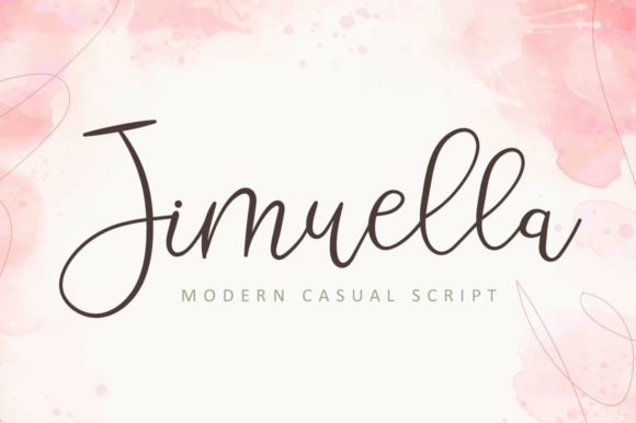 Jimuella: A Flowing Handwritten Font