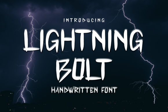 Lightning Bolt Font: A Handwritten Typeface for Editorial Design