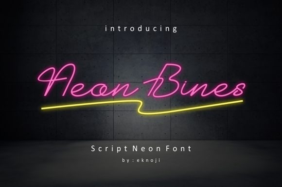 Neon Bines Font: A Creative Typeface for Campaign Impact
