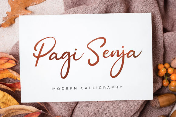 Pagi Senja: A Handwritten Typeface for Editorial Elegance
