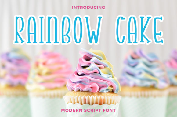Rainbow Cake Font Review