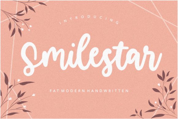 Smilestar Font: A Handwritten Typeface That Elevates Craft Projects