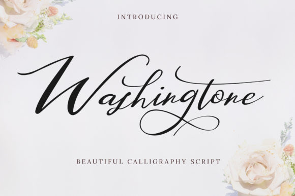 Washingtone: A Flowing Script for Creative Branding