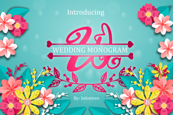 Wedding Monogram Font: Elegance in Every Character