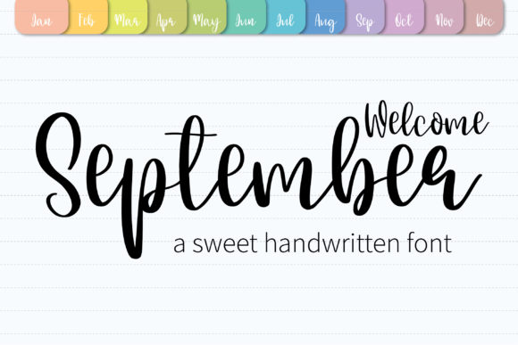 Welcome September: A Script Font with Heart