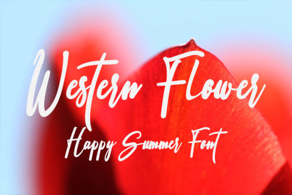 Western Flower Font: Timeless Elegance for Your Craft Projects