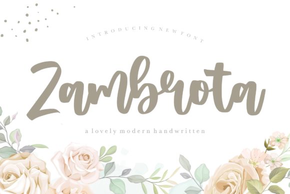 Zambrota: A Handwritten Font for Editorial Design